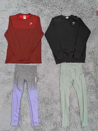 Gymshark Gym Wear Bundle – Used Activewear T-Shirts & Hoodies (Mixed Sizes | Good Condition)