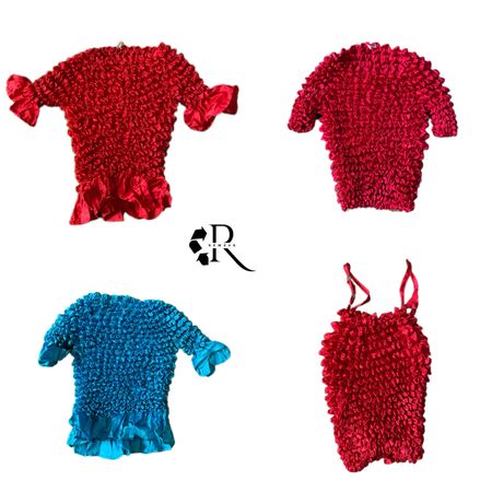 Y2K Uniq Girl Bubble Tops RW 2037