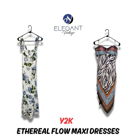 Y2K Ethreal Flow Maxi Dresses - EV0708