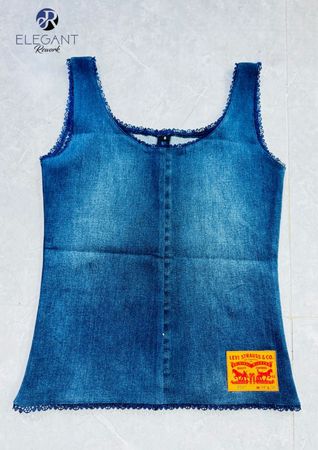 UPCYCLED Tank Top With Pipping - EVR0602