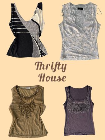 Early 2000s Aesthetic Y2k tops(TH/433)