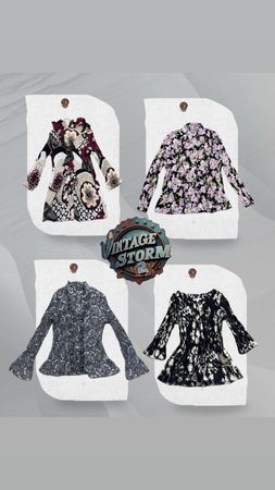 Y2K Poly Blouse