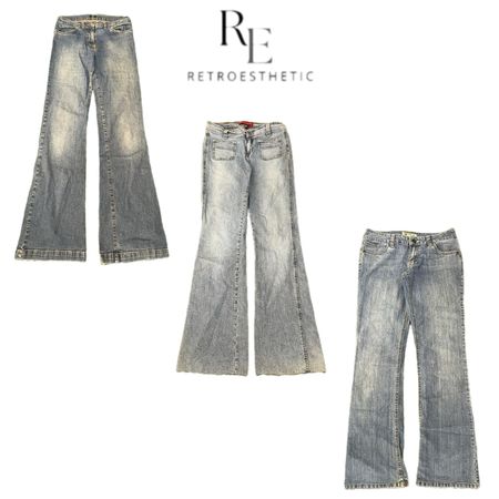 Y2K Era Cyber Girl Denim Jeans RE-3303