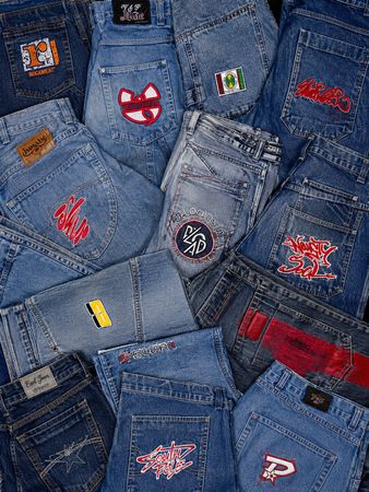 Y2K Girlish Baggy Jeans