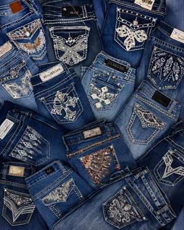 Y2K Bling Embellished Jeans ✨