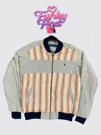 Upcycled Polo RL Harrington Jacket