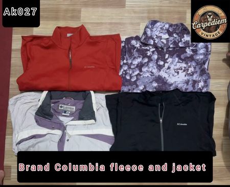 Brand columbia fleec and jacket ak027