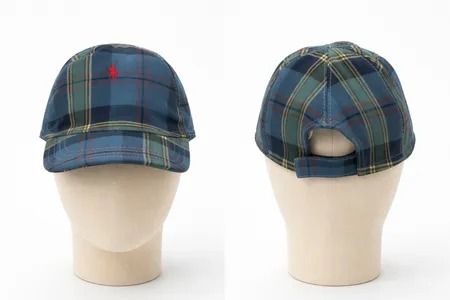 CR1742 CR1490 Upcycled Plaid Cap