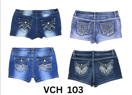 embroidery micro Mini Shorts VCH 103