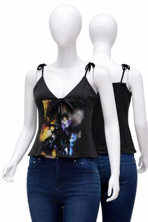 CR1756 Upcycled Graphic Cami Top