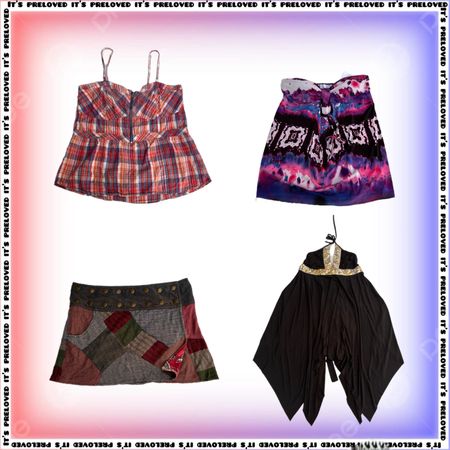 Aesthetic Y2k thrift Girlie Finds - tops, dresses and skirts (SS-2422)