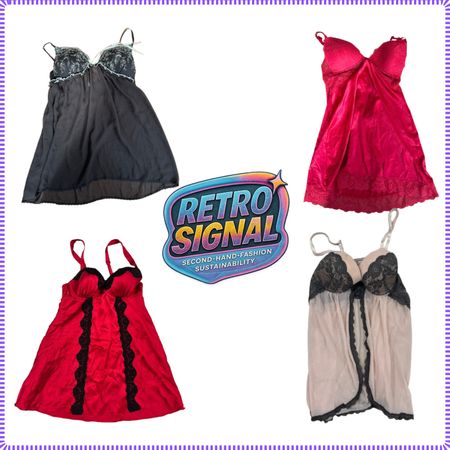 Y2K Romantic Goth Babydolls & Slip Dresses (RS-262)