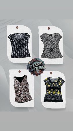 Y2K Pure Twist Poly Blouse