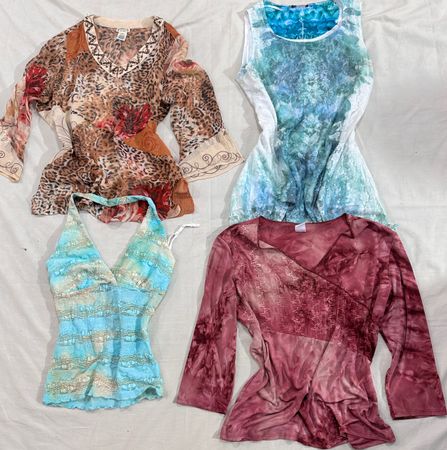 Y2k chic blouse (587)