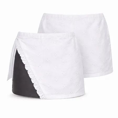 CR1758 Upcycled Wrap Mini Skirt