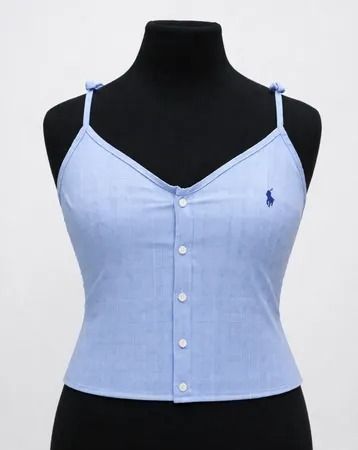 CR1761 Upcycled Button Cami Top