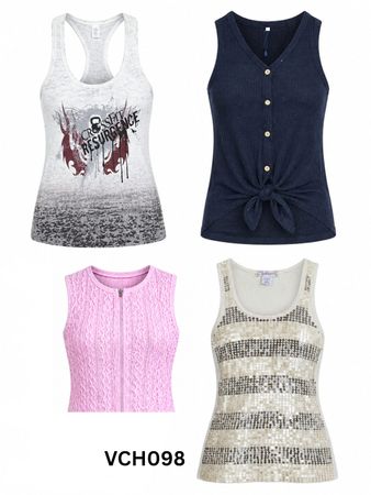 Woman's mixed tank/blues/vest tops VCH 098