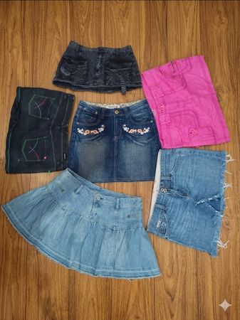 Job Lot Vintage Denim Skirts Mini & Micro (MSK-194)
