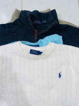 Ralph Lauren 1/4zip and Cableknit sweaters