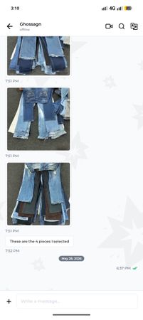 Custom handpick Embroidery Embellished Jeans 10 pcs