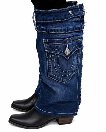 CR1782 Upcycled Denim Boot Covers