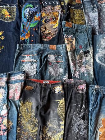 Hiphop Jeans Branded Embroidery 80 Jeans.