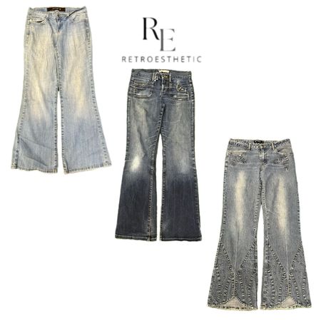 Y2K Natural vibe Girl Denim Jeans RE-3318