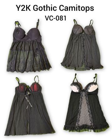 Y2K Gothic Camitops