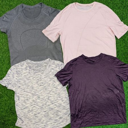 Lululemon Unisex Performance T-Shirt – Leichtes atmungsaktives sportliches Fitness-Outfit fürs Fitnessstudio(k:40)(8 Stück)