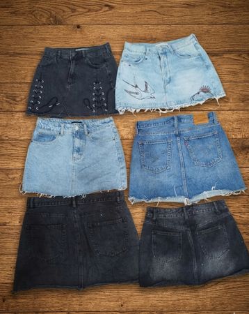 Premium High-Rise Denim Mini Skirt Bundle(MSK-197)