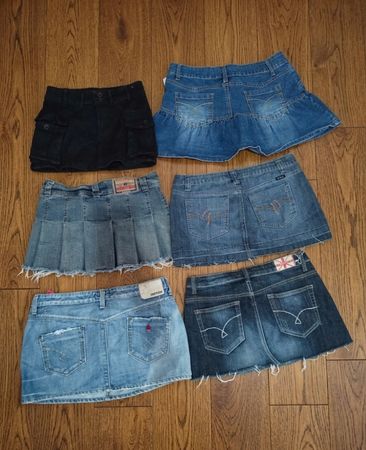 classic low-rise denim minis (MSK-198)