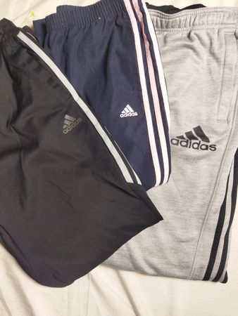 Nike and addidas track pants