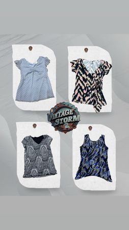 Y2K Twisted Fantasy Poly Blouse