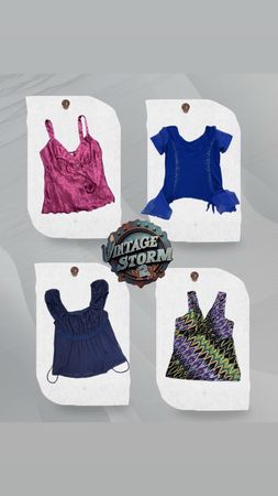 Y2K Retro Muse Poly Blouse