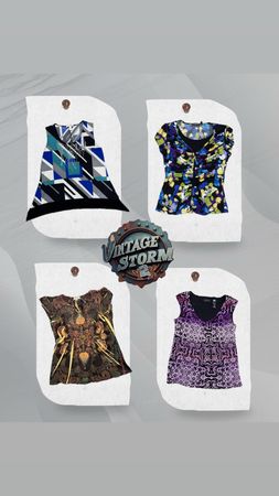 Y2K Classic Noir Poly Blouse