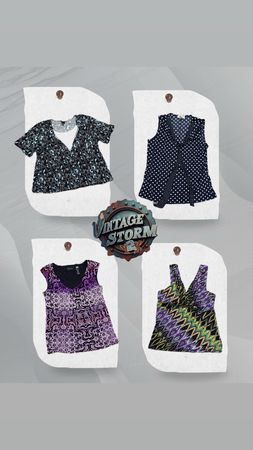 Y2K Statement Poly Blouse