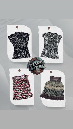 Y2K Savage Grace Poly Blouse