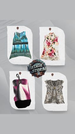 Y2K Poly Blouse