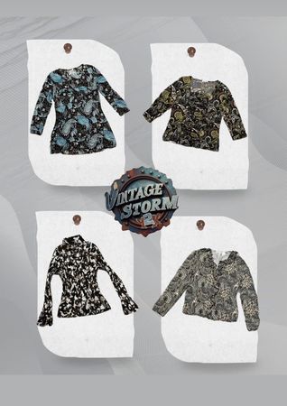 Y2K Urban Grace Poly Blouse