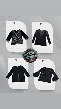 Y2K Dark Angel Poly Blouse