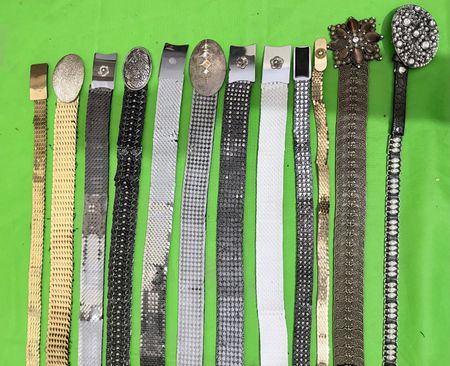 Y2k Gold/sliver chain belts
