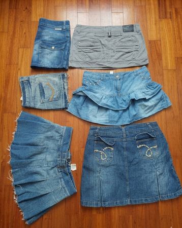 Vtg Y2K Denim Skirts Bundle | Oversize & Plus Size(MSK-199)