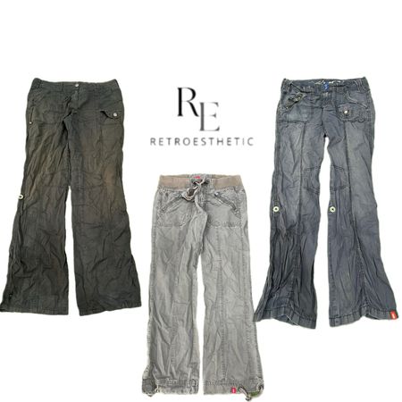 Y2K Unique Girl Cargo Pants RE-3329