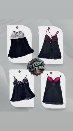 Y2K Crimson Desire Babydoll Tops