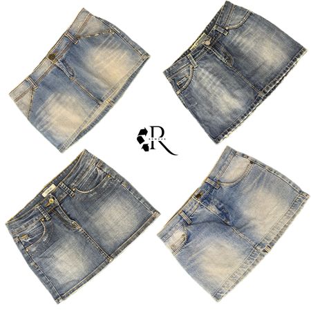 Y2K NYC IT GIRL DENIM MINI SKIRTS RW- 2046