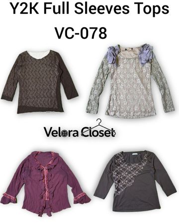 Y2K Full Sleeves Tops