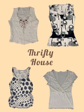 Y2K Soft Girl White Tops(TH/437)