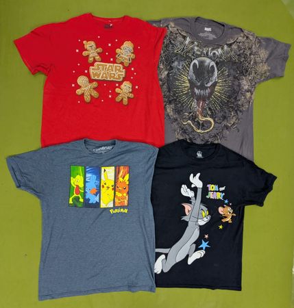 💥 RV3644 Camisetas impressas com desenhos animados