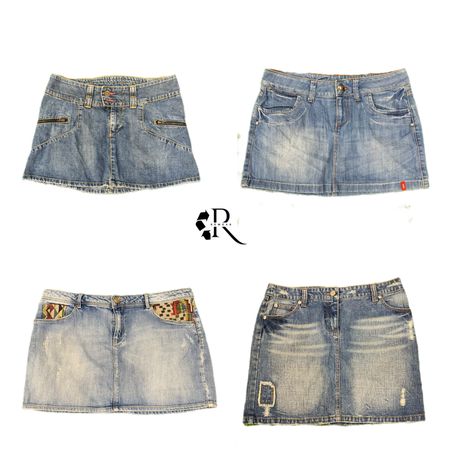 Y2K NYC IT GIRL DENIM MINI SKIRTS RW-2053
