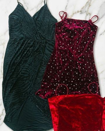 Mix Ladies Y2K abito in velluto per festa e moda